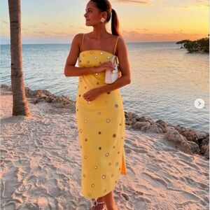 Alexis Yellow Maila Midi Dress